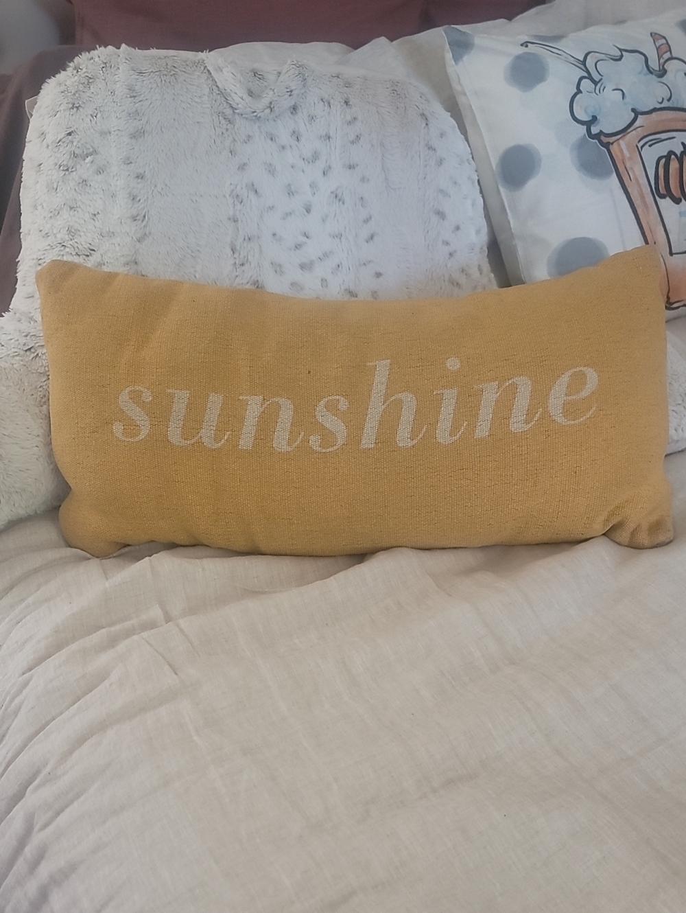 Sunshine Mustard Decorative Pillow - Home Accents